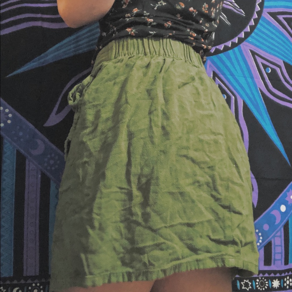 Green skirt